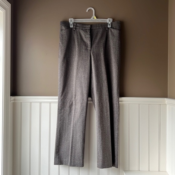 HAGGAR PETITE Brown Straight Leg Pants Size 14P - Picture 14 of 14